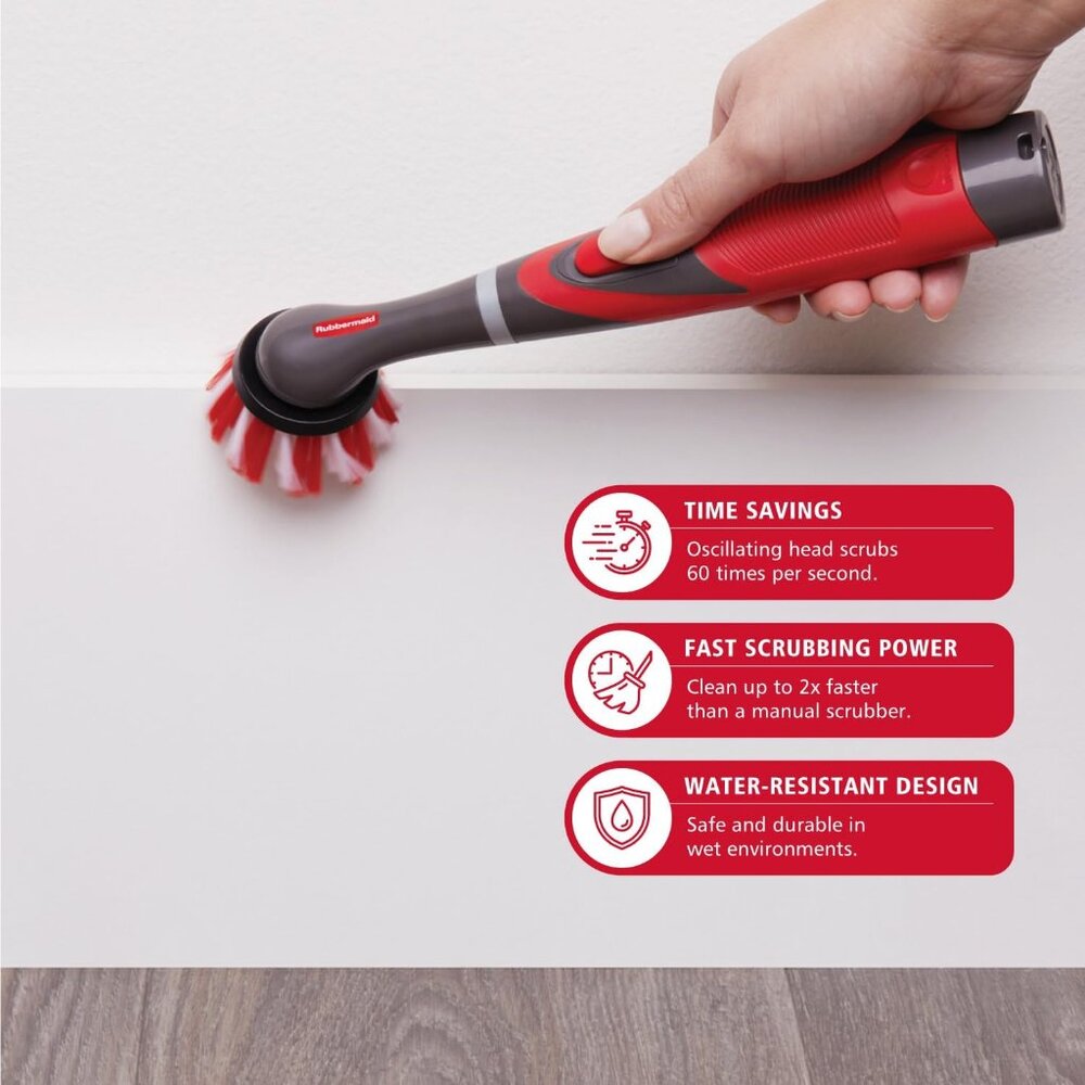 Reveal Power Scrubber 18-Piece Kit, Cordless Electric Battery Powered Scrub Brus - Picture 3 of 8